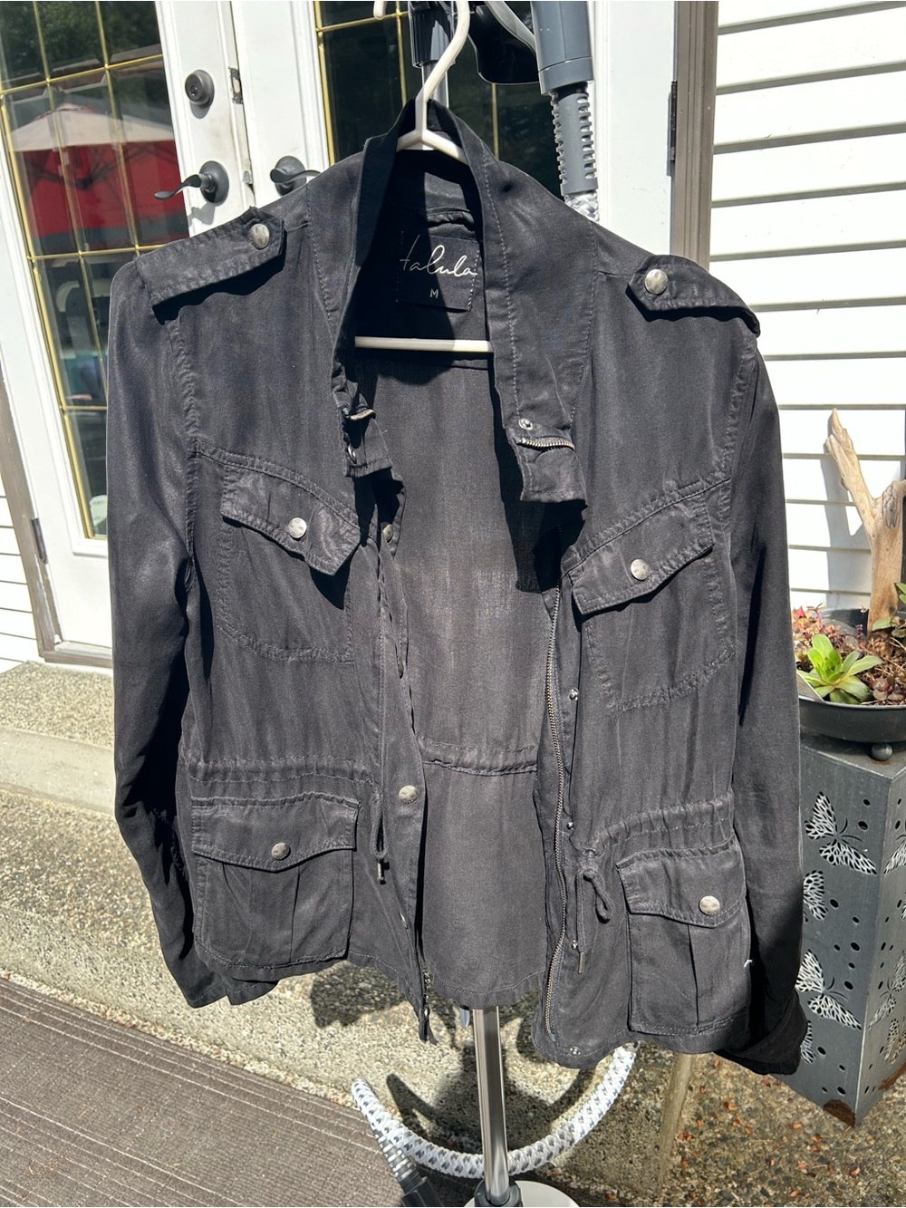 Aritzia - Talula Black Jacket military spring or fall jacket